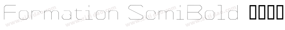 Formation SemiBold字体转换